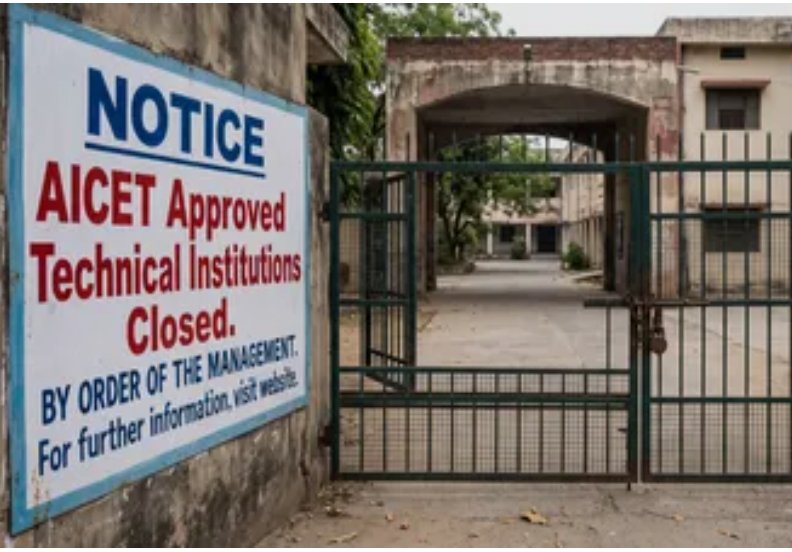 AICTE से मान्यता प्राप्त 342 तकनीकी संस्थान तीन वर्षों में बंद, फिर भी बढ़ रहा छात्रों का रुझान।